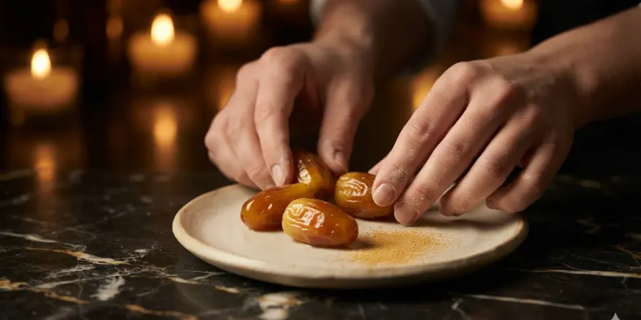 Noora Al Hammadi, Hands arranging rutab dates